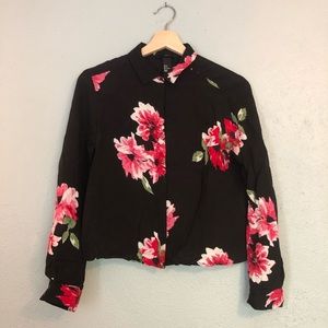 Floral Button Down Blouse